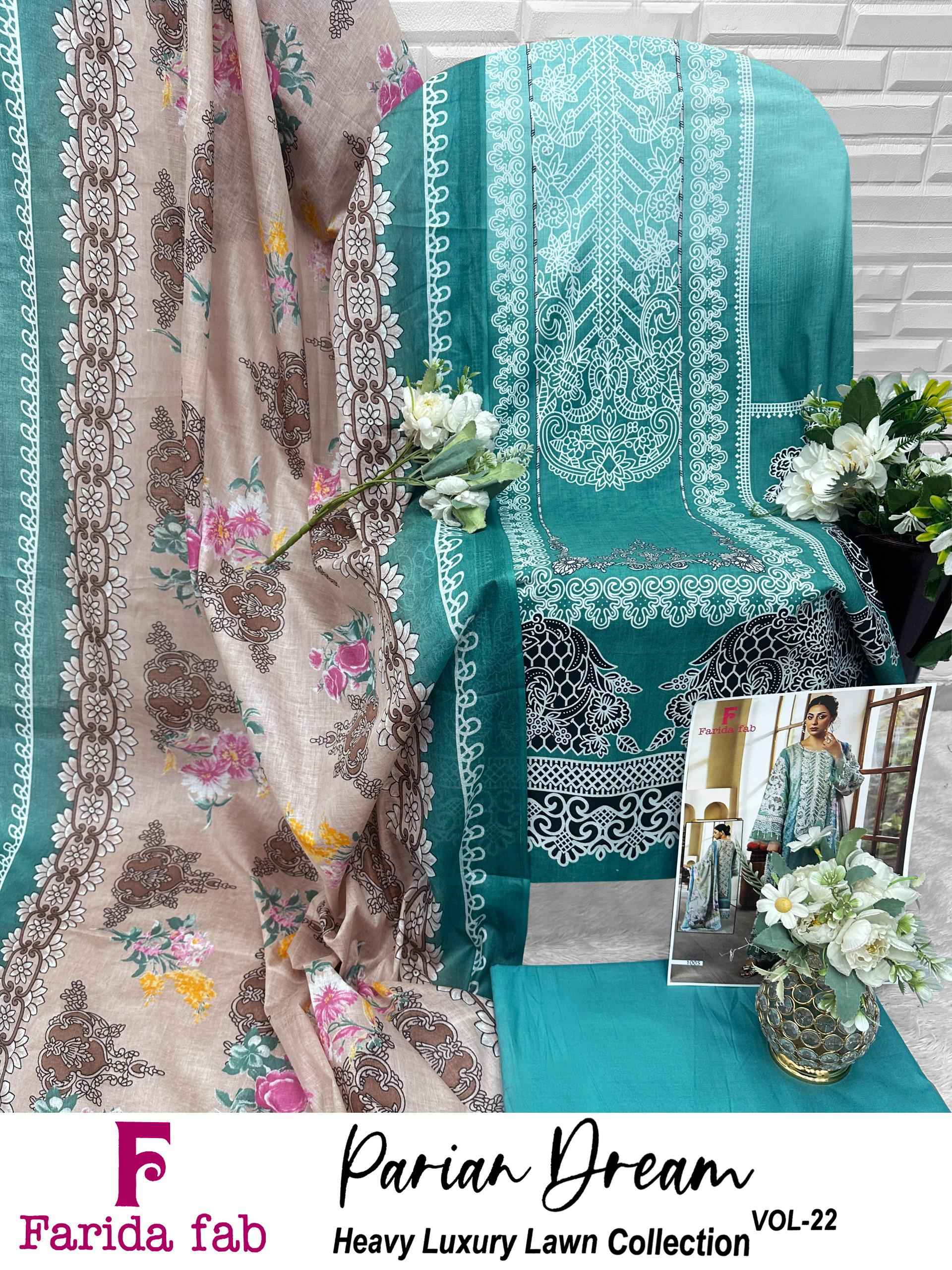 Farida Fab Parian Dream Vol 22 Cotton Dress Material 6 pcs Catalogue