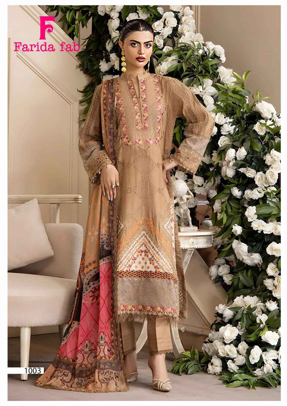 Farida Fab Parian Dream Vol 22 Cotton Dress Material 6 pcs Catalogue