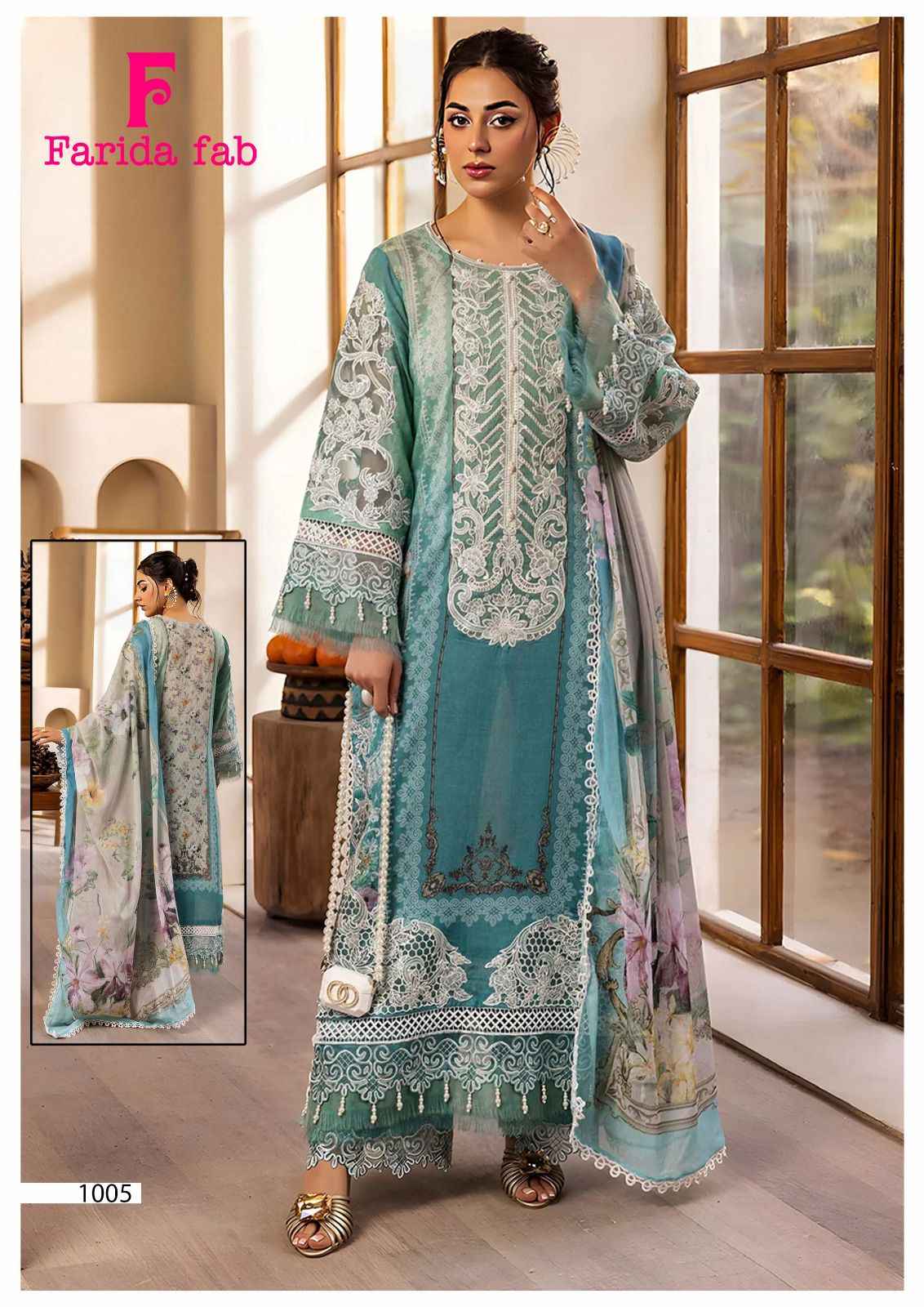 Farida Fab Parian Dream Vol 22 Cotton Dress Material 6 pcs Catalogue