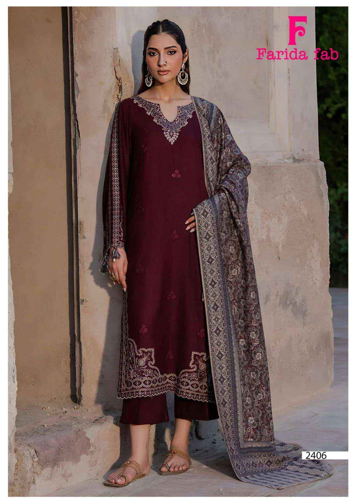 Farida Fab Parian Dream Vol 24 Cotton Dress Material 6 pcs Catalogue