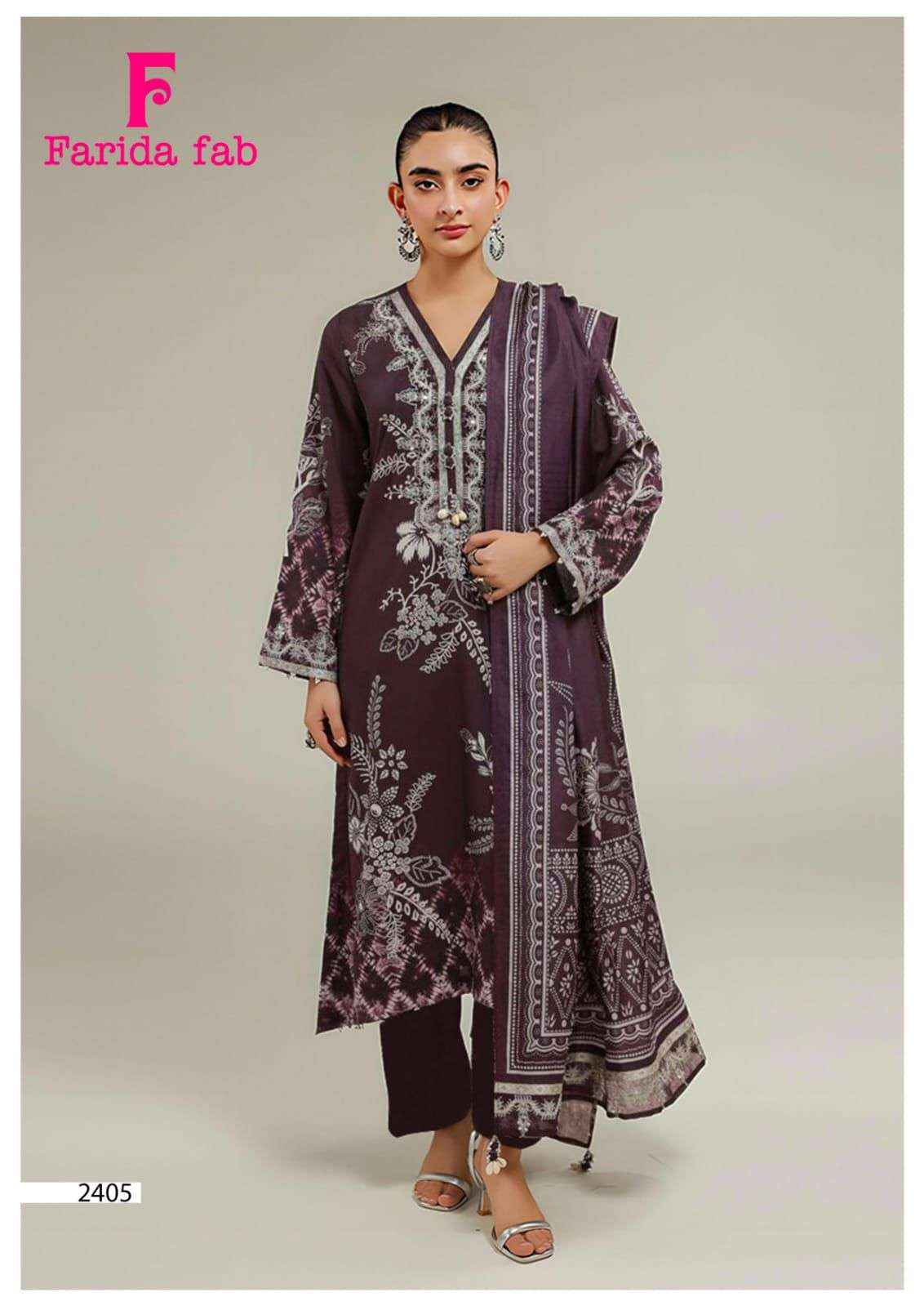 Farida Fab Parian Dream Vol 24 Cotton Dress Material 6 pcs Catalogue