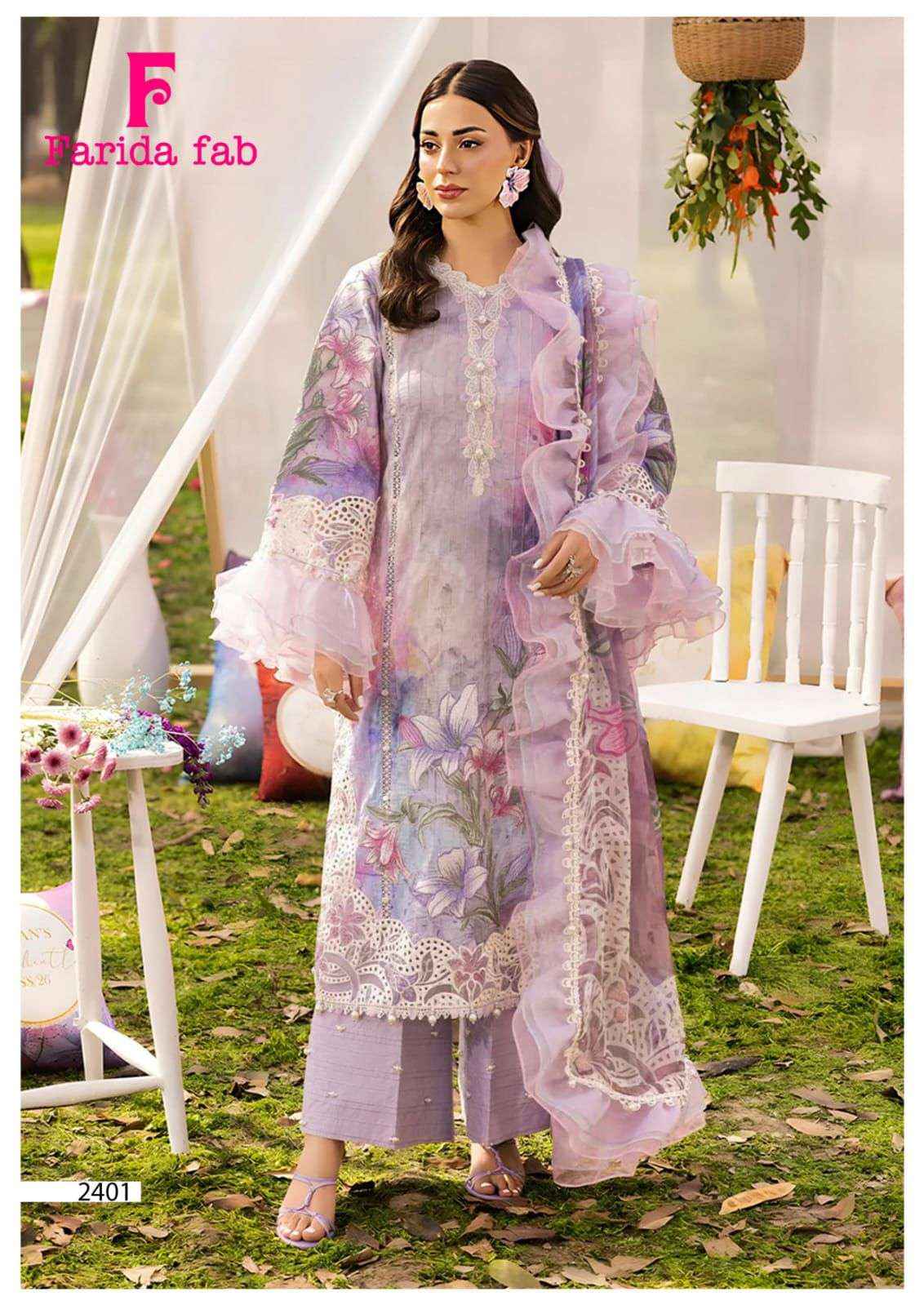 Farida Fab Parian Dream Vol 24 Cotton Dress Material 6 pcs Catalogue