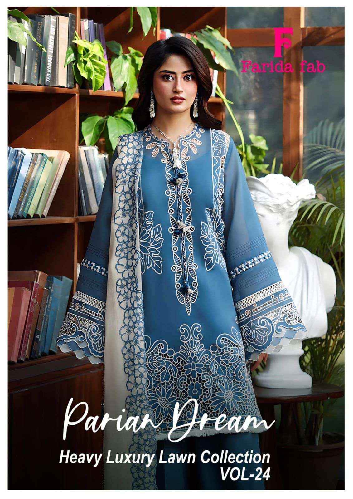 Farida Fab Parian Dream Vol 24 Cotton Dress Material 6 pcs Catalogue