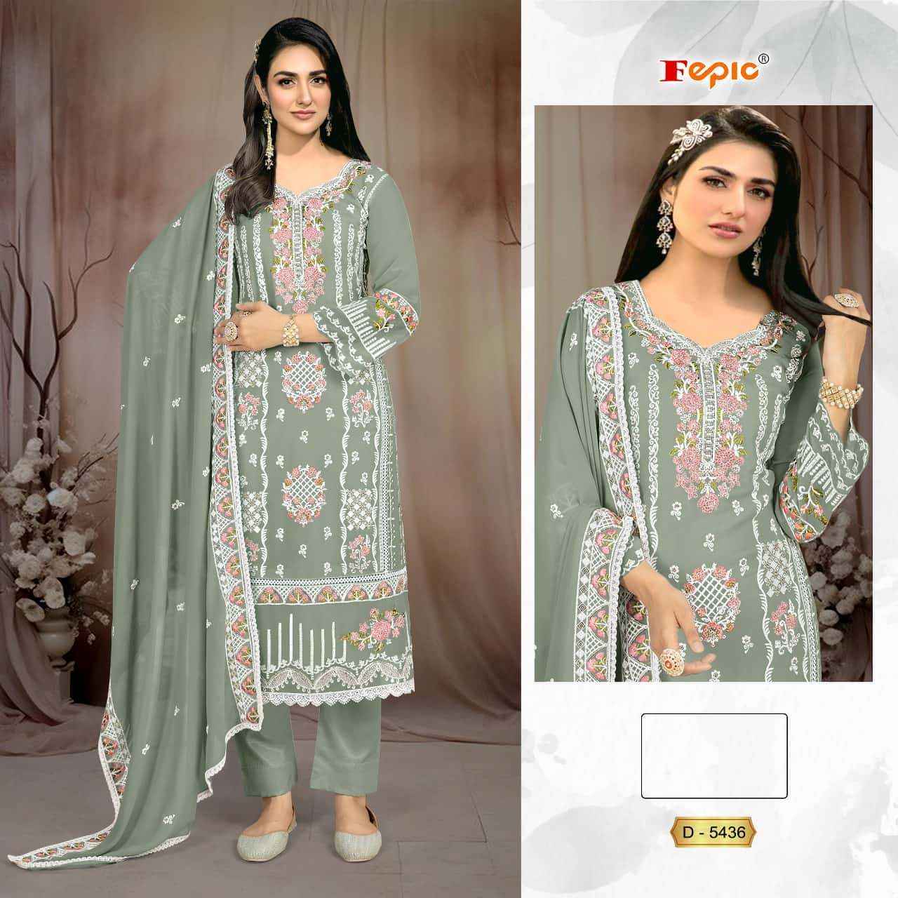 Fepic Rosemeen 5436 Georgette Dress Material 4 pcs Catalogue