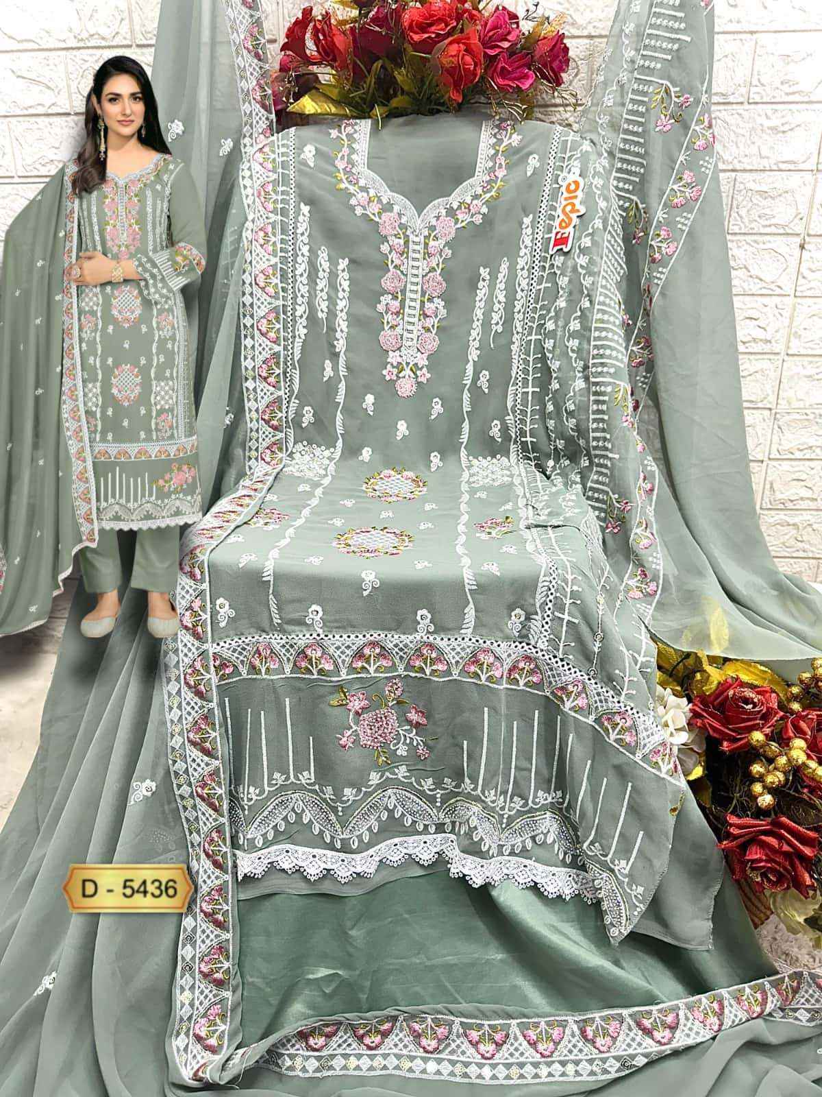 Fepic Rosemeen 5436 Georgette Dress Material 4 pcs Catalogue