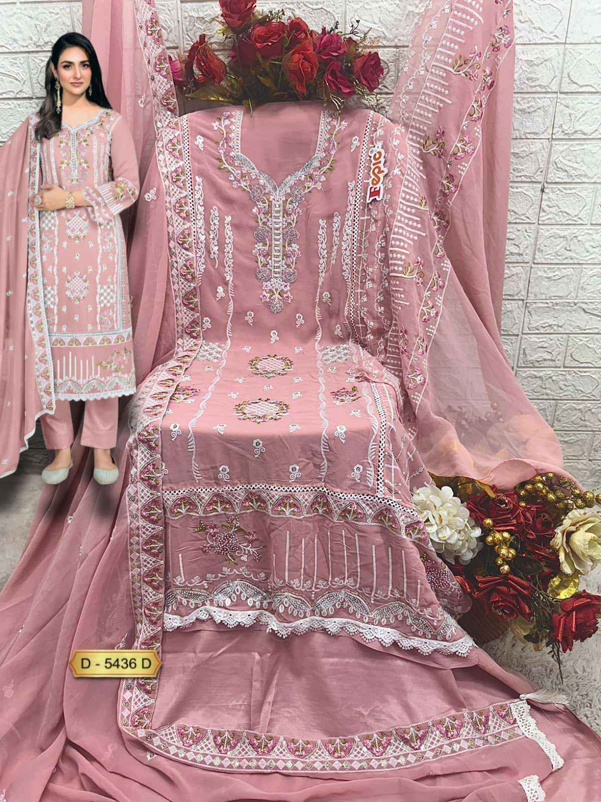Fepic Rosemeen 5436 Georgette Dress Material 4 pcs Catalogue