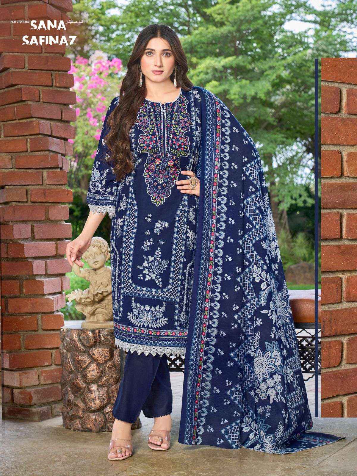 Ganesha Sana Safinaz Vol 12 Cotton Dress Material 8 pcs Catalogue