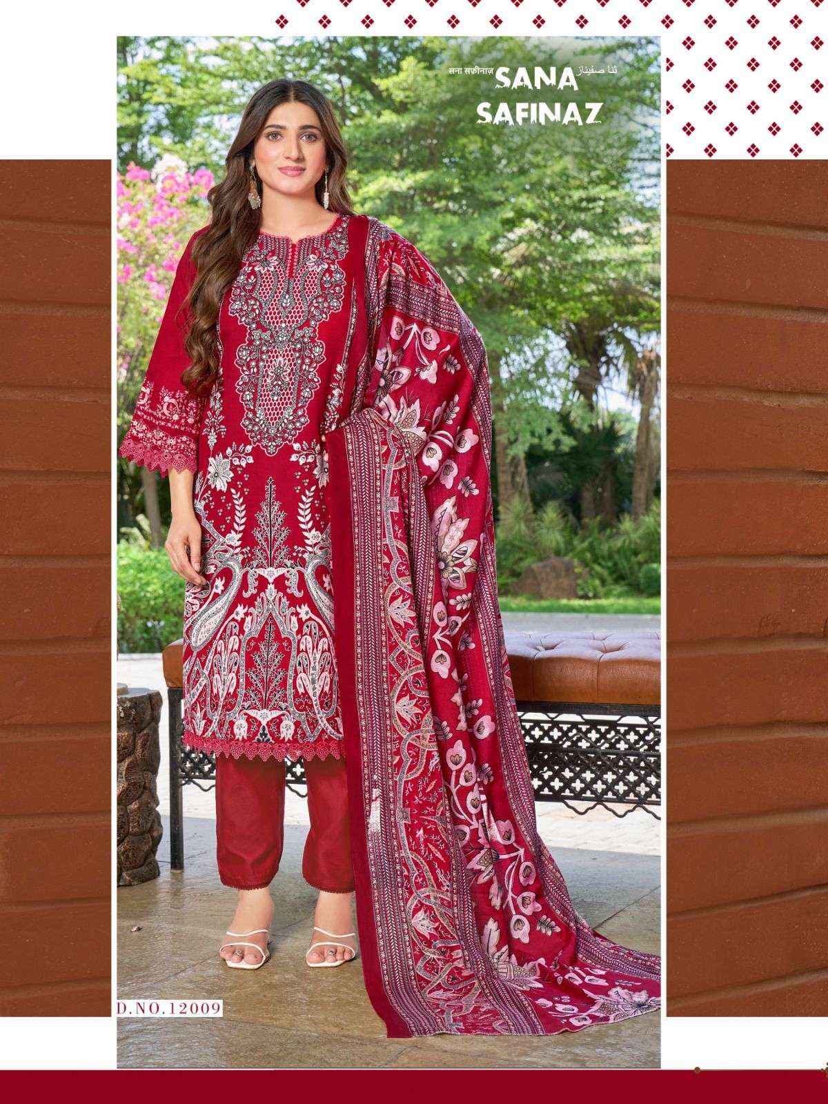 Ganesha Sana Safinaz Vol 12 Cotton Dress Material 8 pcs Catalogue