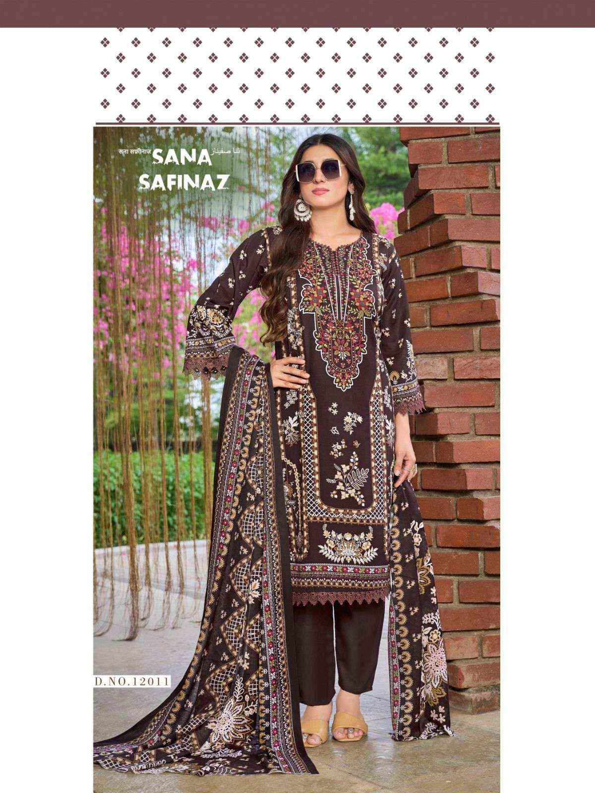 Ganesha Sana Safinaz Vol 12 Cotton Dress Material 8 pcs Catalogue