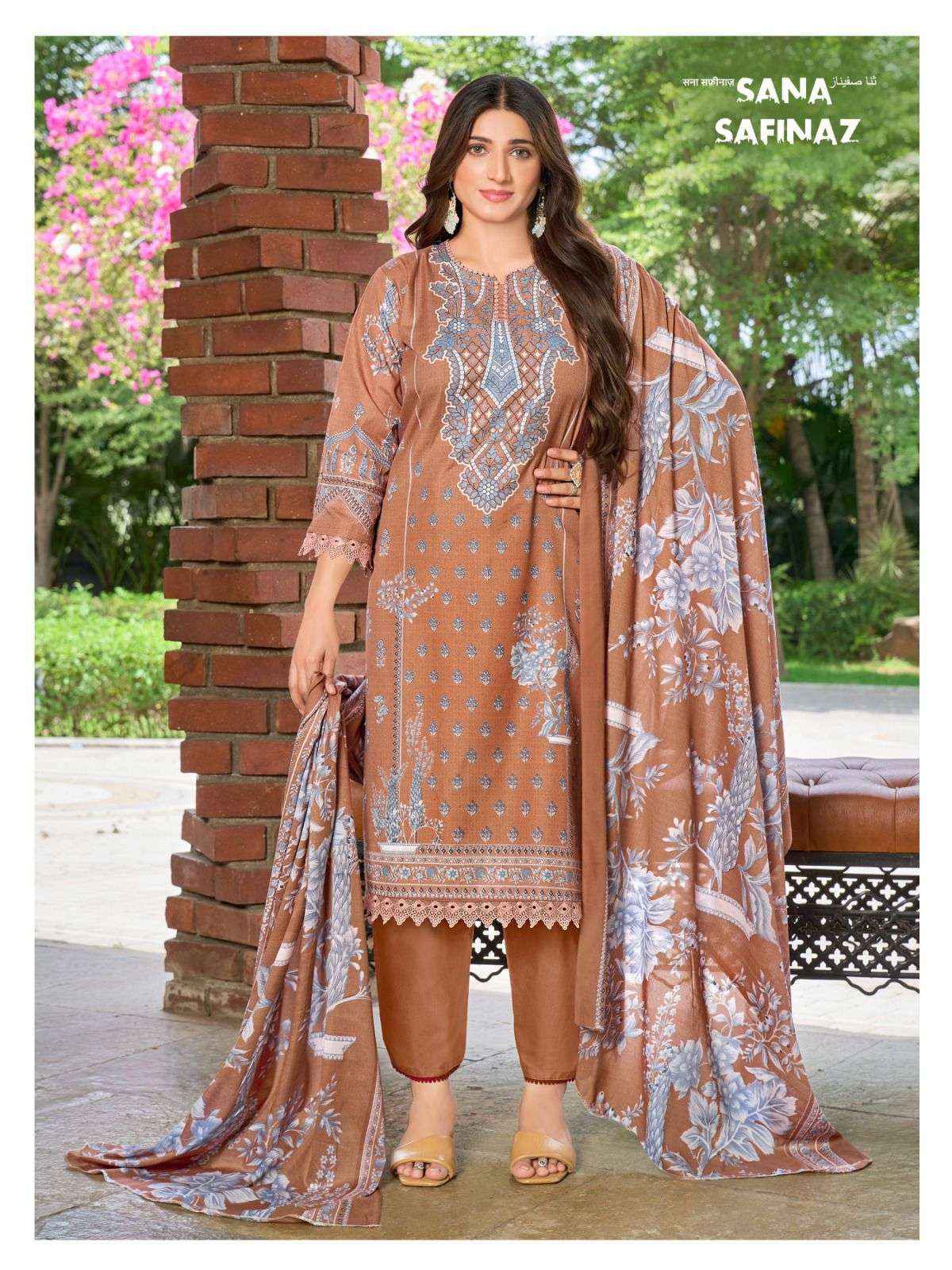 Ganesha Sana Safinaz Vol 12 Cotton Dress Material 8 pcs Catalogue