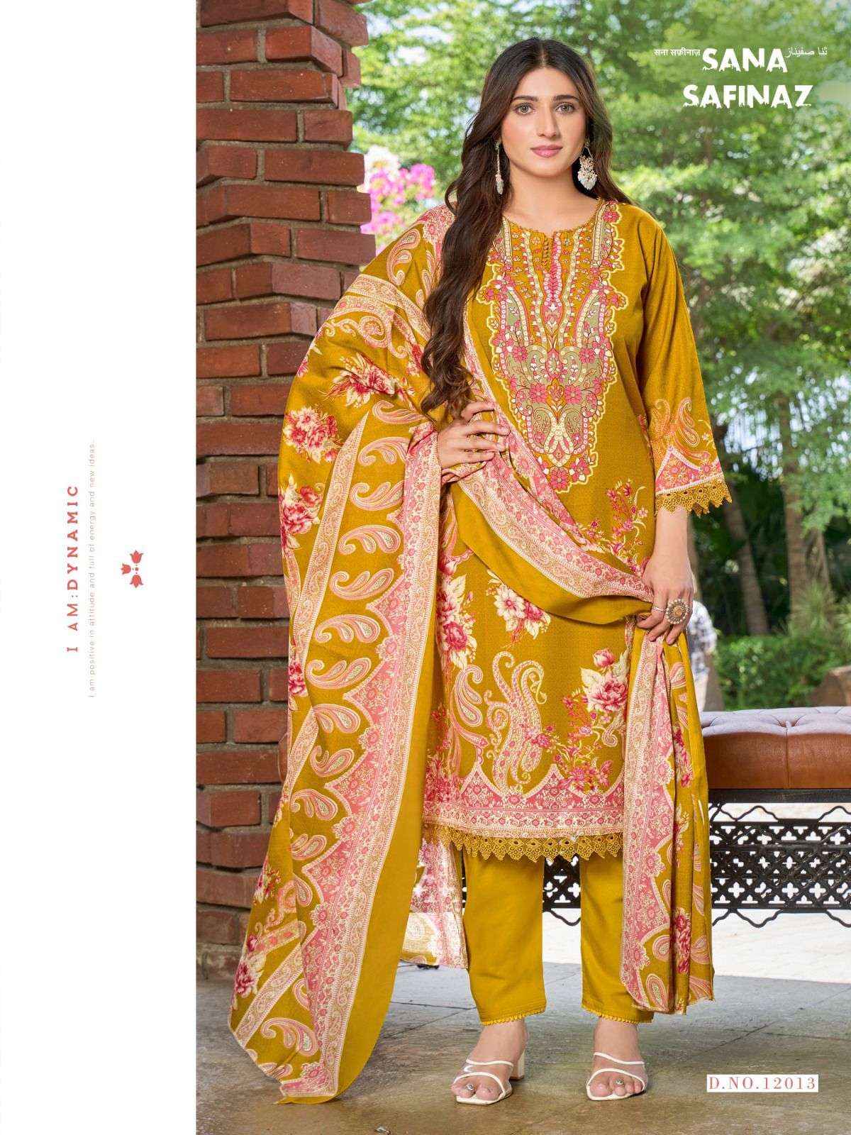 Ganesha Sana Safinaz Vol 12 Cotton Dress Material 8 pcs Catalogue