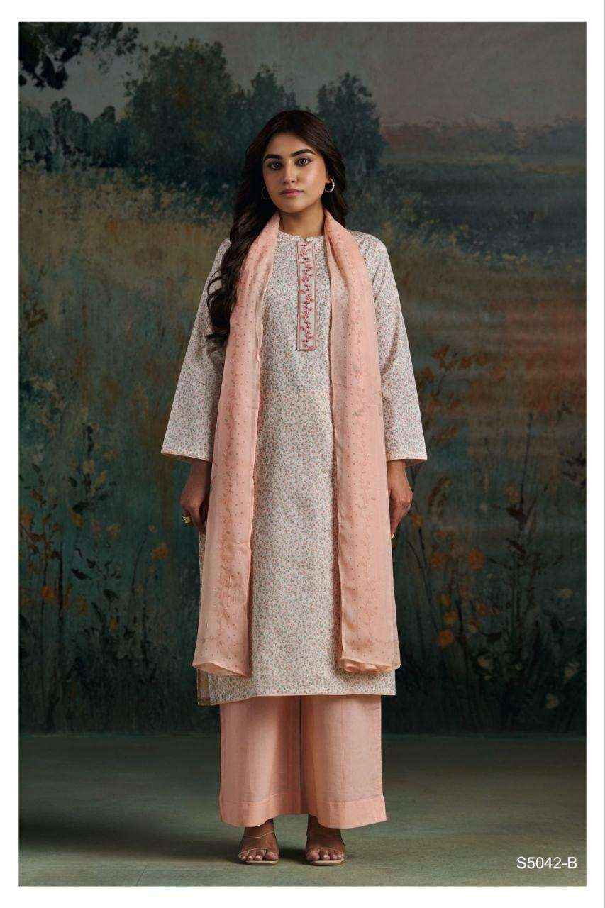 Ganga Ekanta S5042 Cotton Dress Material 4 pcs Catalogue