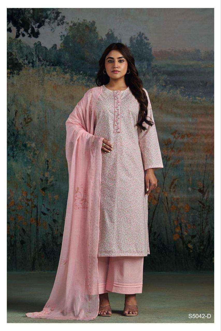 Ganga Ekanta S5042 Cotton Dress Material 4 pcs Catalogue