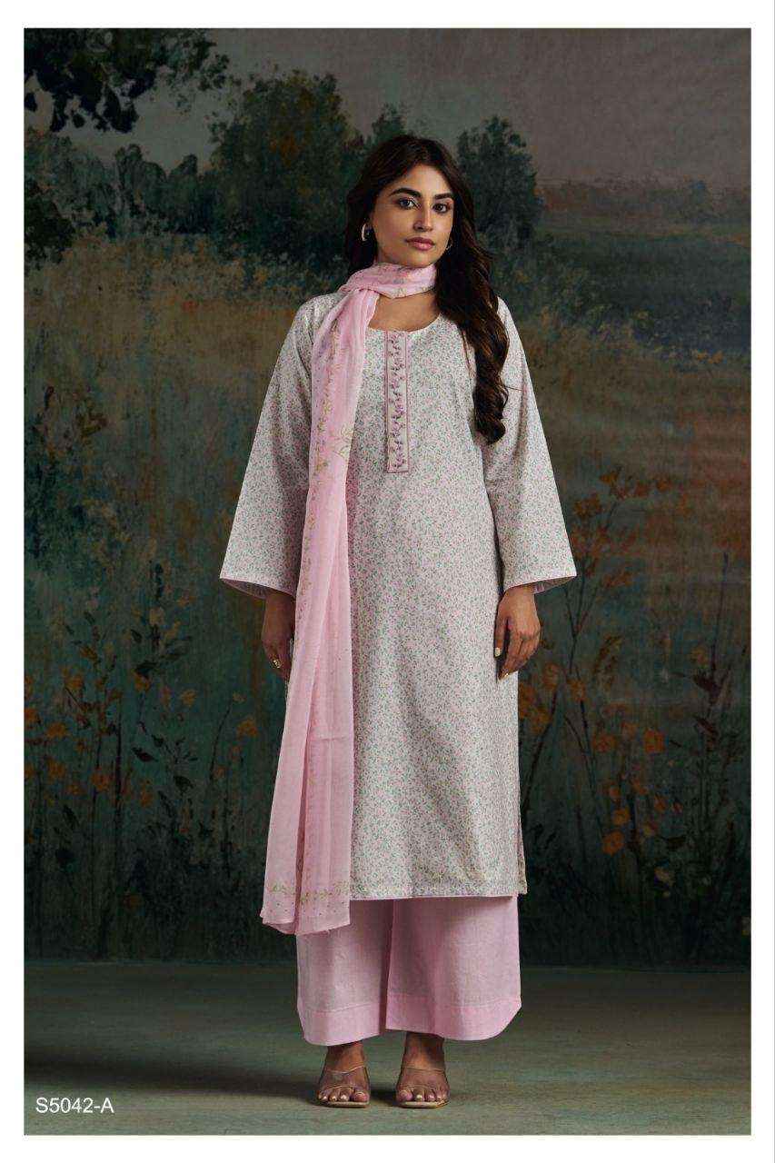 Ganga Ekanta S5042 Cotton Dress Material 4 pcs Catalogue