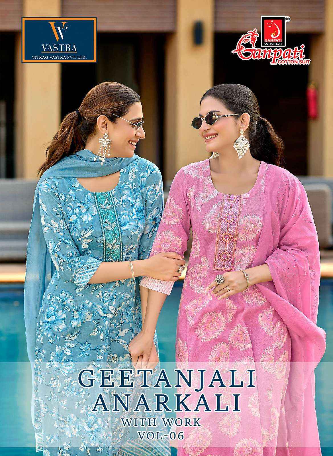 Ganpati Geetanjali Anarkali Vol 6 Readymade Rayon Dress 10 pcs Catalogue
