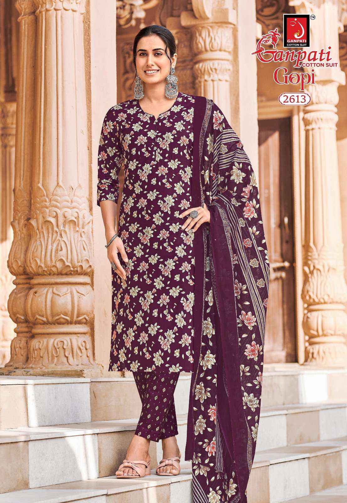 Ganpati Gopi Vol 15 Readymade Cotton Dress 15 pcs Catalogue