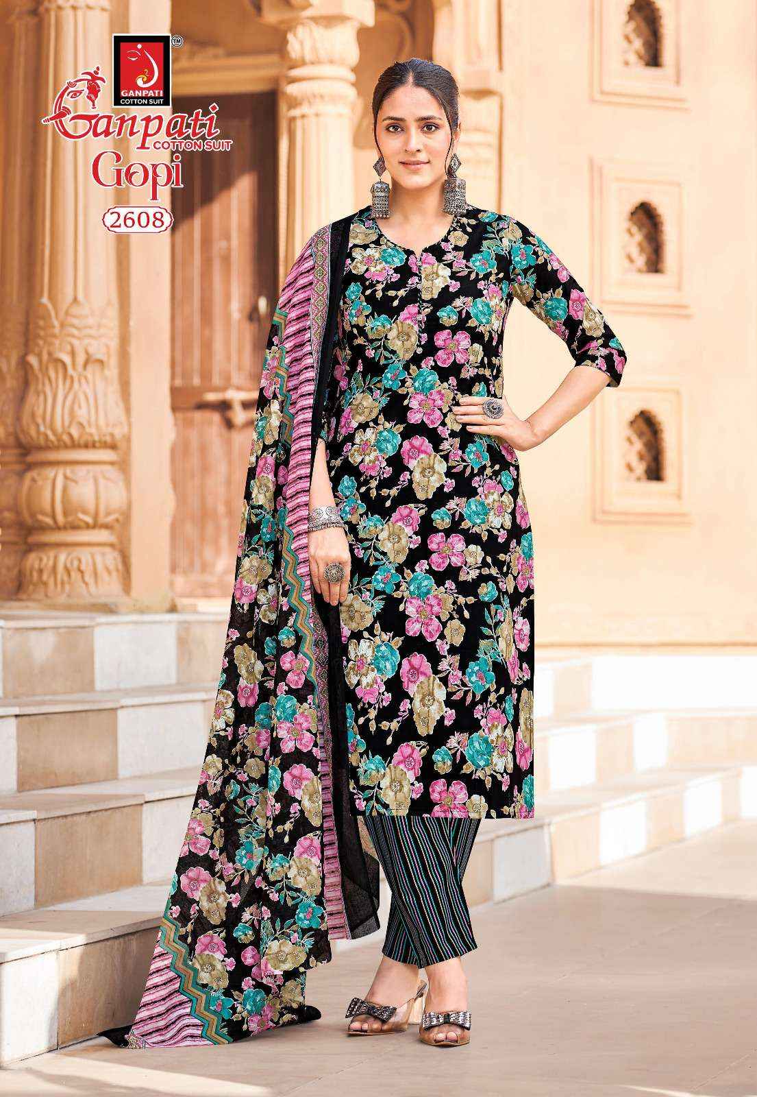 Ganpati Gopi Vol 15 Readymade Cotton Dress 15 pcs Catalogue