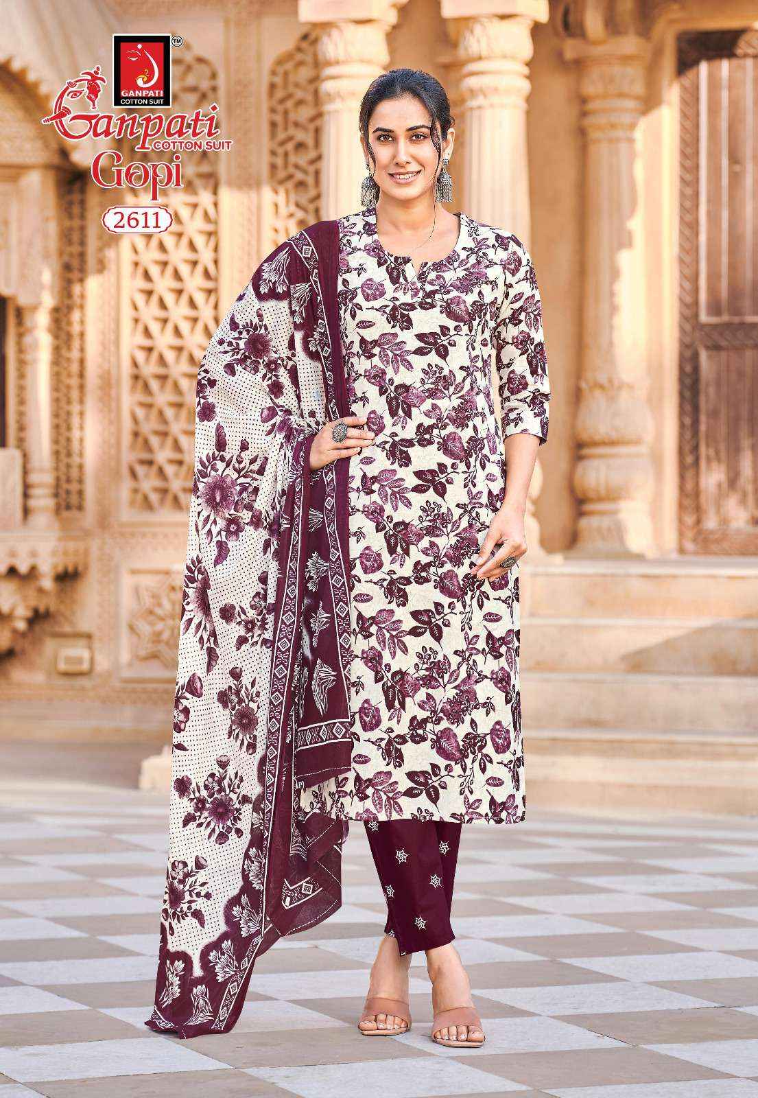 Ganpati Gopi Vol 15 Readymade Cotton Dress 15 pcs Catalogue