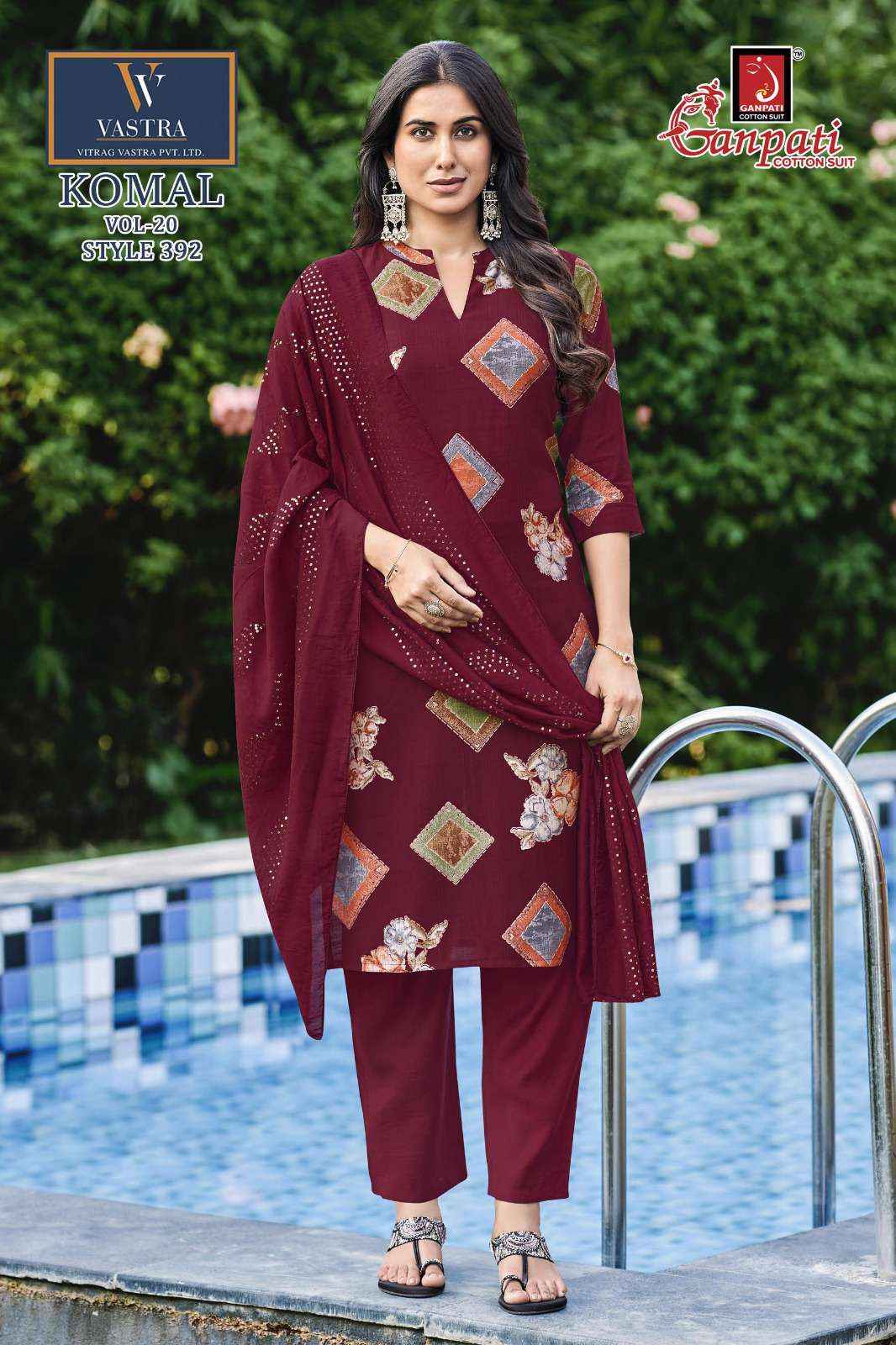 Ganpati Komal Vol 20 Readymade Cotton Dress 12 pcs Catalogue