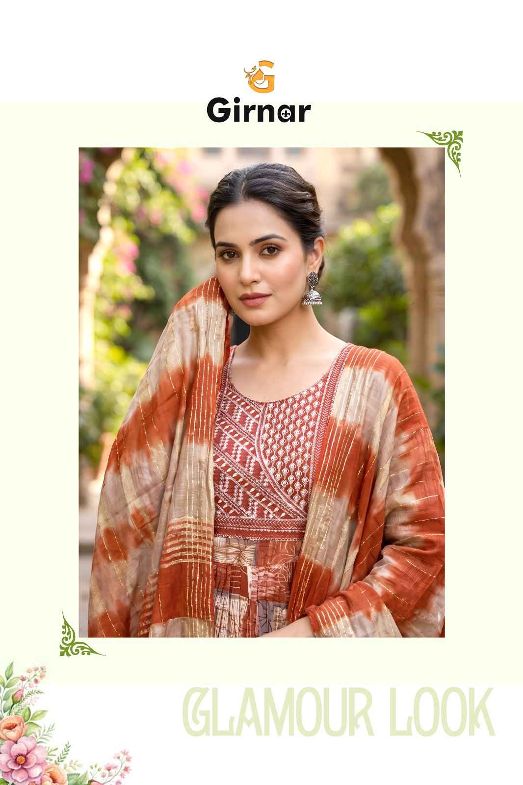Girnar Akhira Vol 1 Vertican Foil Kurti Combo 8 pcs Catalogue