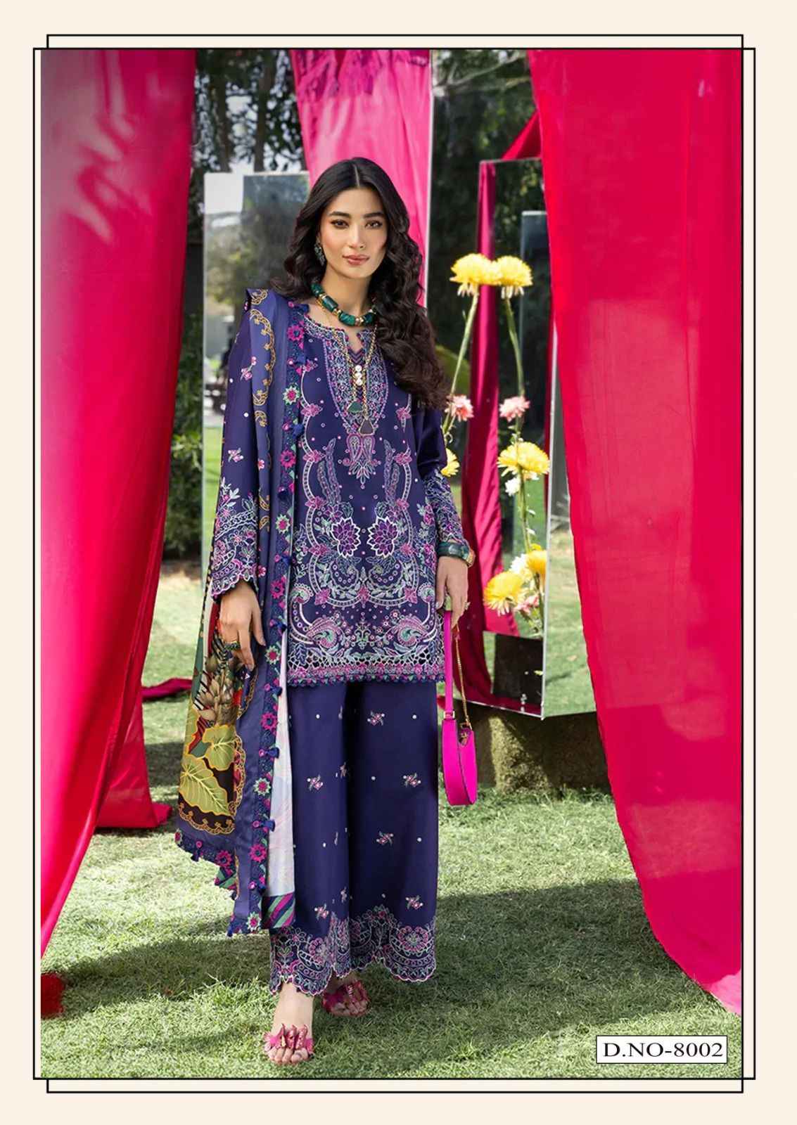 Hala Ramsha Vol 8 Cotton Dress Material 6 pcs Catalogue