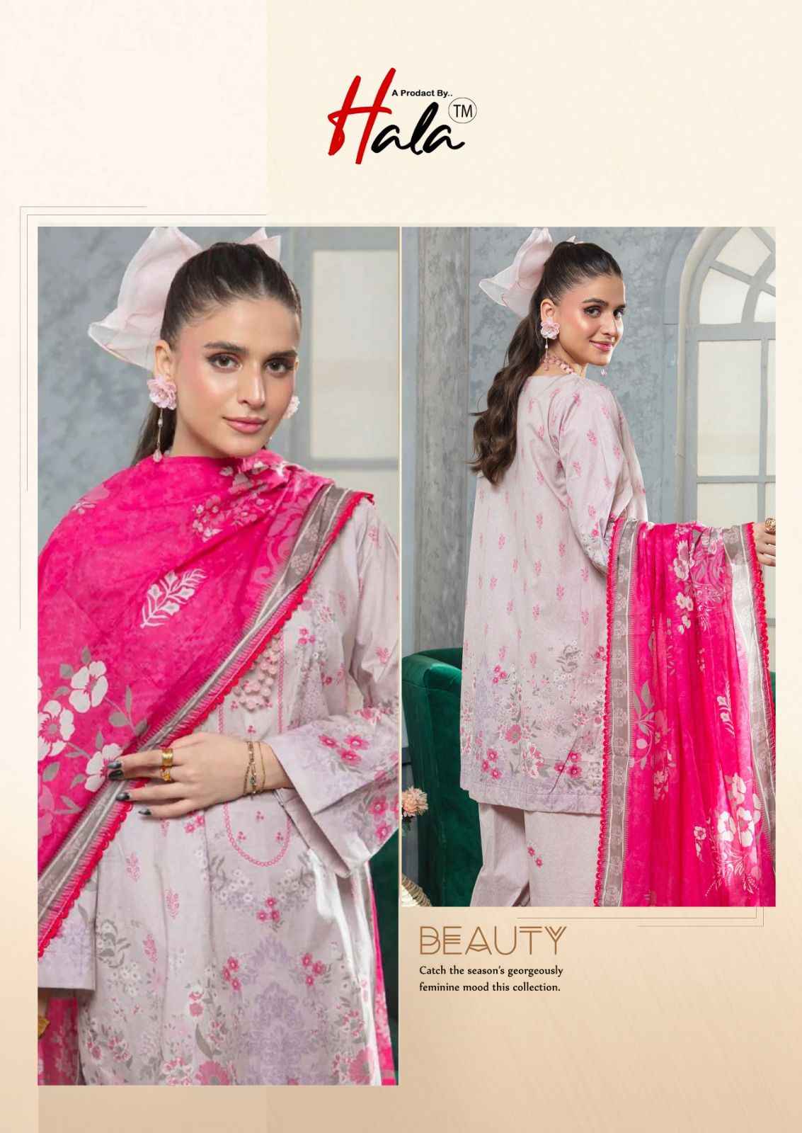 Hala Ramsha Vol 8 Cotton Dress Material 6 pcs Catalogue