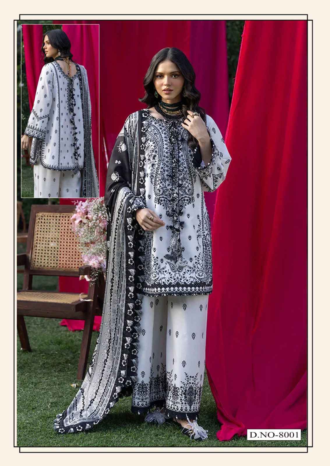 Hala Ramsha Vol 8 Cotton Dress Material 6 pcs Catalogue