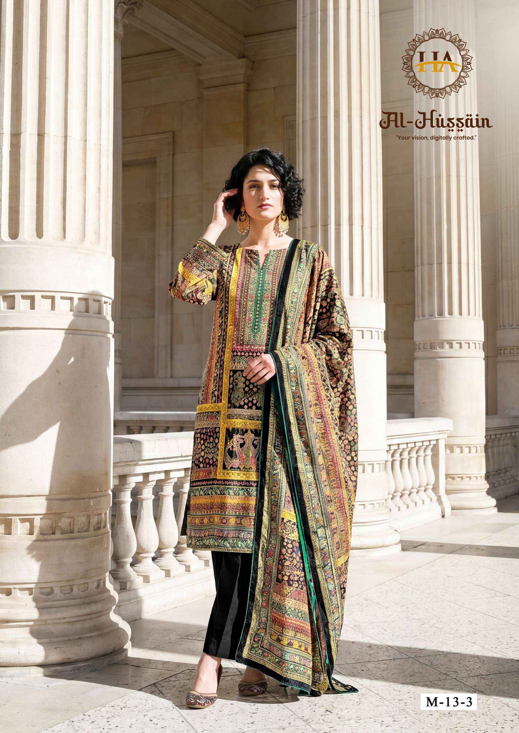 Harshit Fashion Al Hussain Jam Cotton Dress Material 6 pcs Catalogue