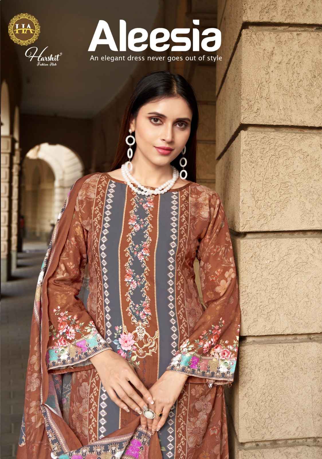 Harshit Fashion Aleesa Maslin Dress Material 6 pcs Catalogue