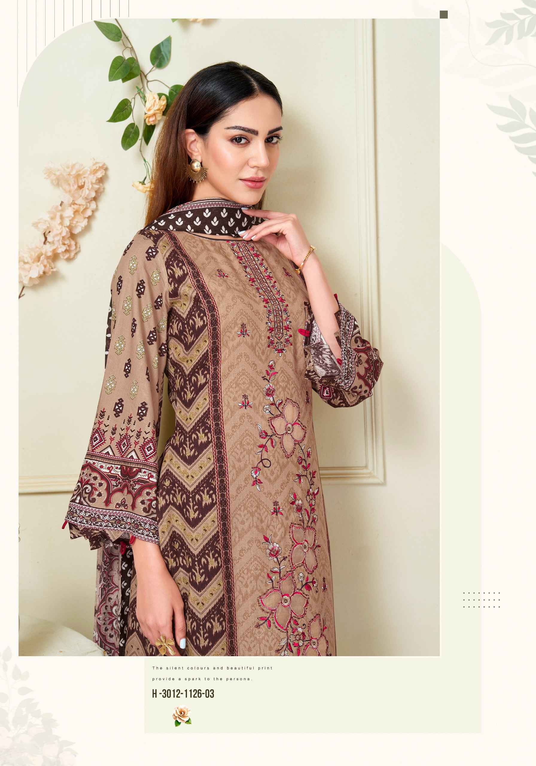 Harshit Fashion Lime Light Premium Viscose Reyon Dress Material 6 pcs Catalogue