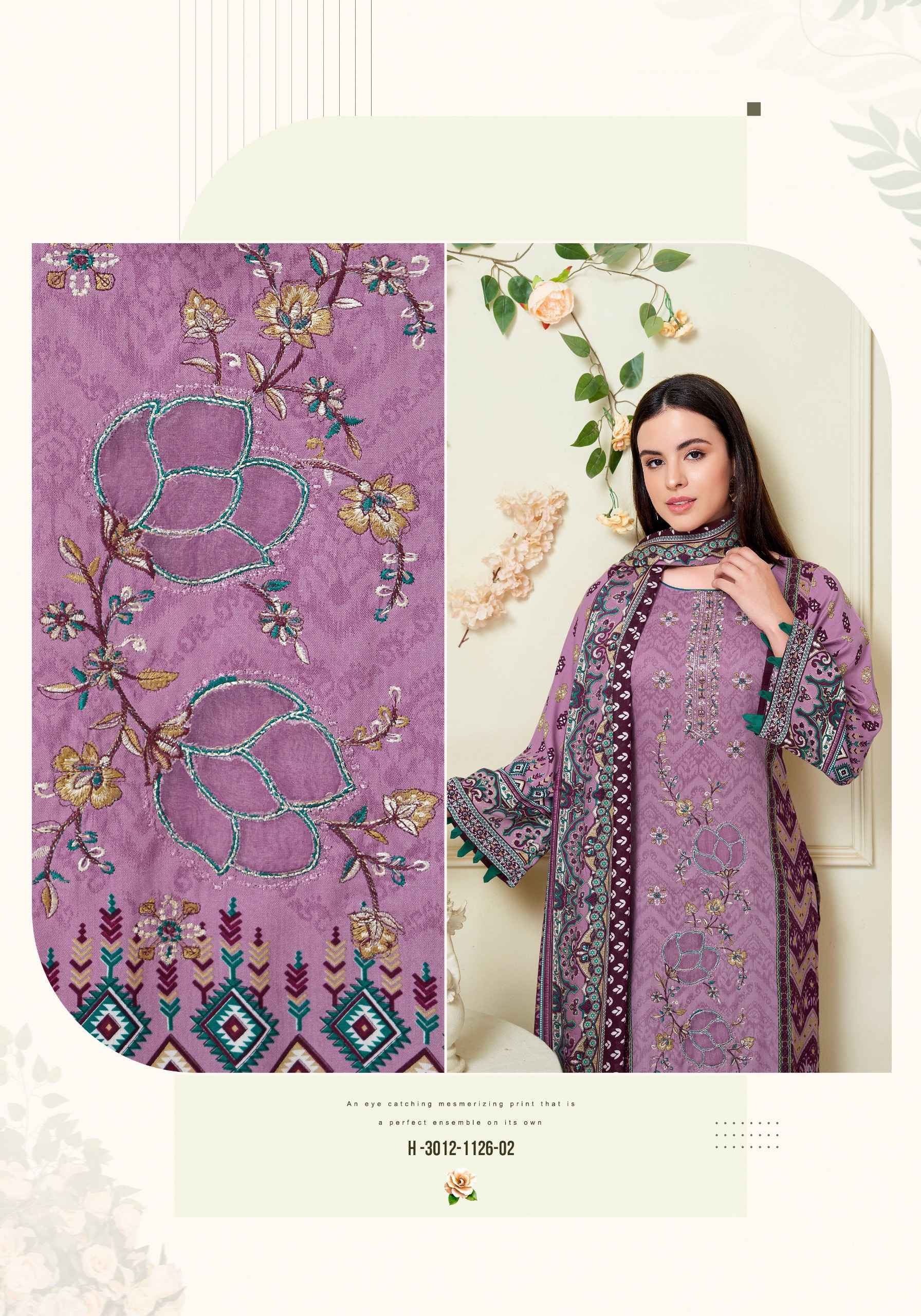 Harshit Fashion Lime Light Premium Viscose Reyon Dress Material 6 pcs Catalogue