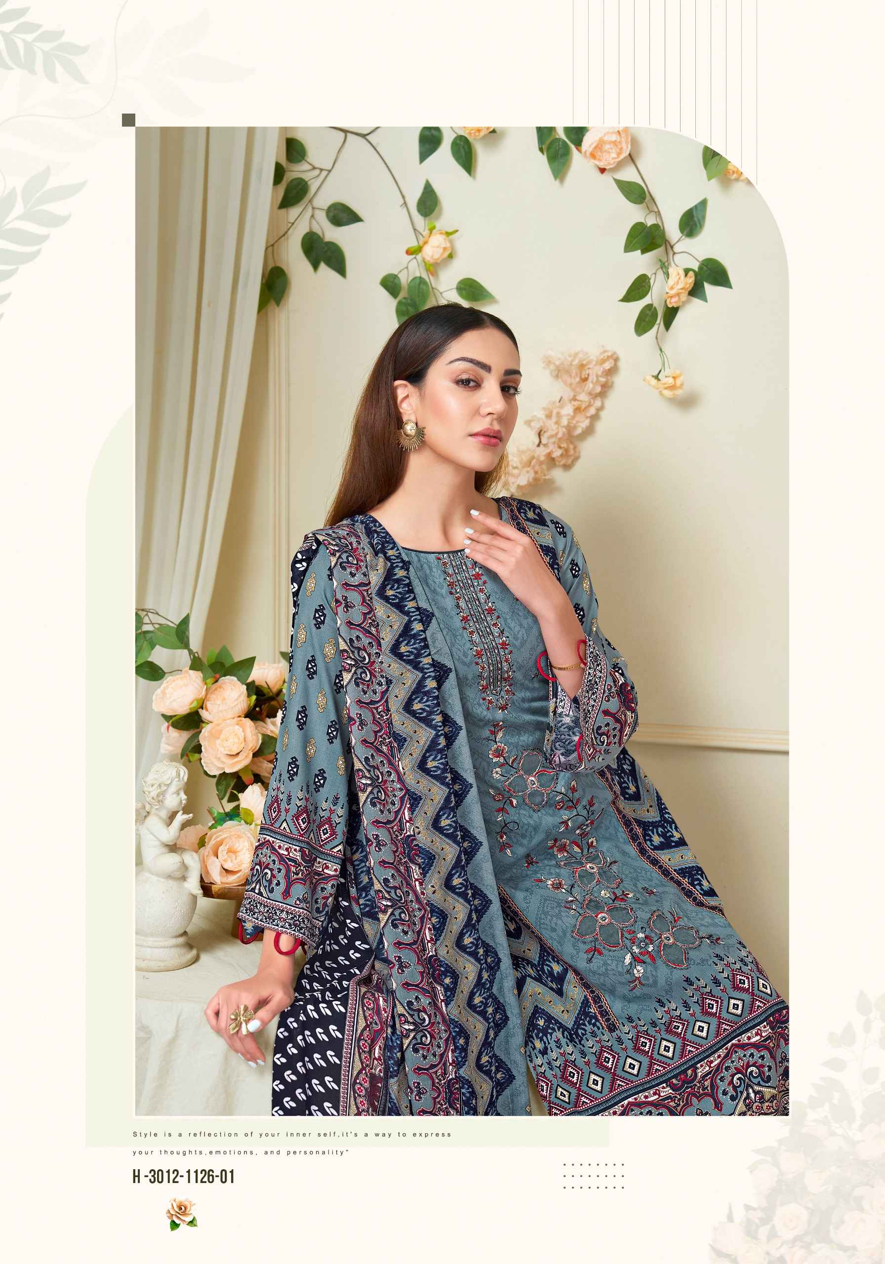 Harshit Fashion Lime Light Premium Viscose Reyon Dress Material 6 pcs Catalogue