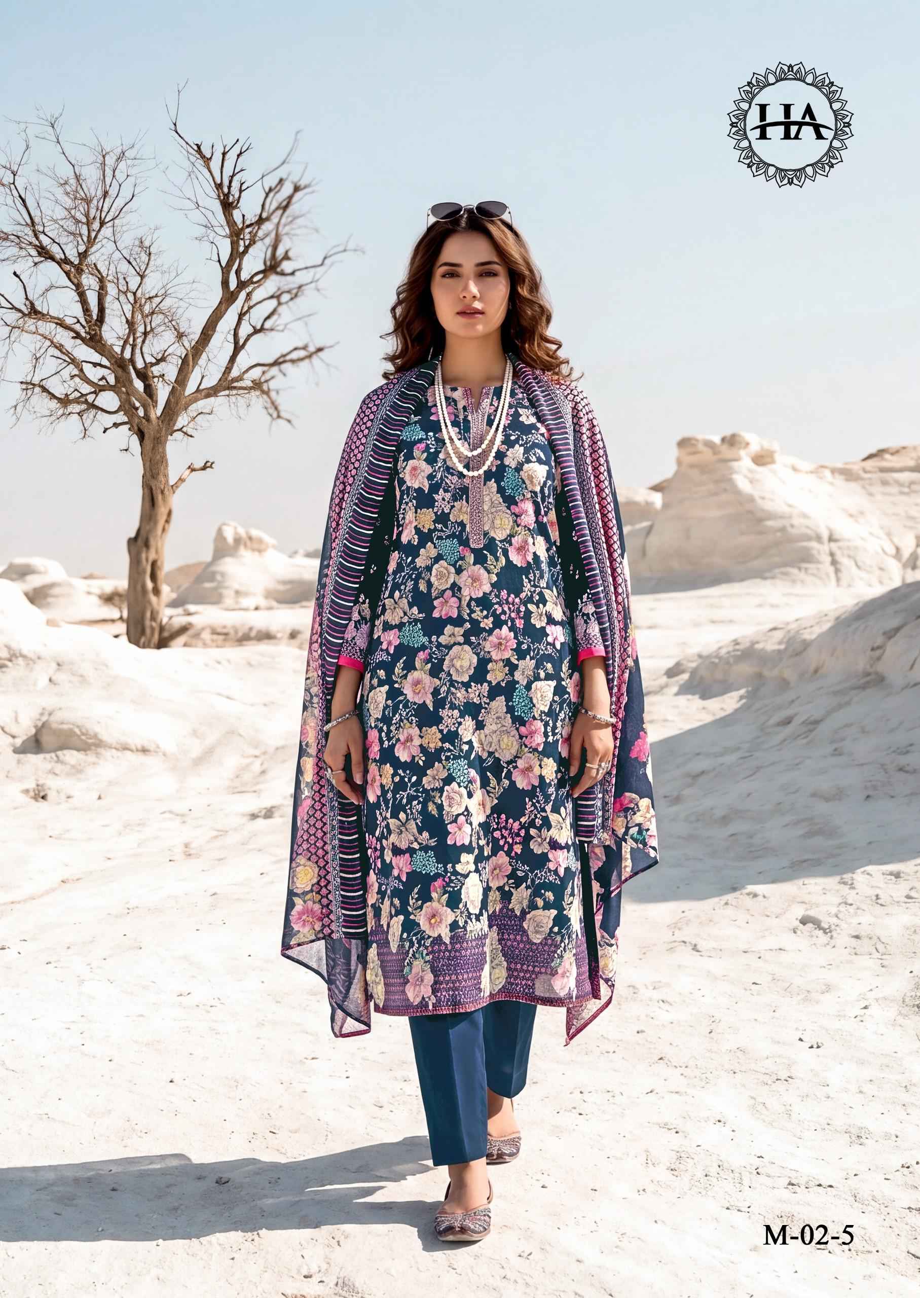 Harshit Fashion Lumina Zam Dress Material 6 pcs Catalogue