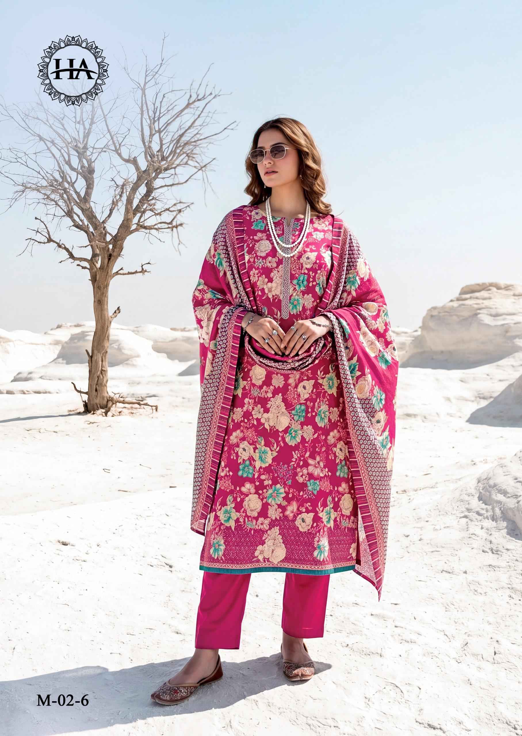 Harshit Fashion Lumina Zam Dress Material 6 pcs Catalogue