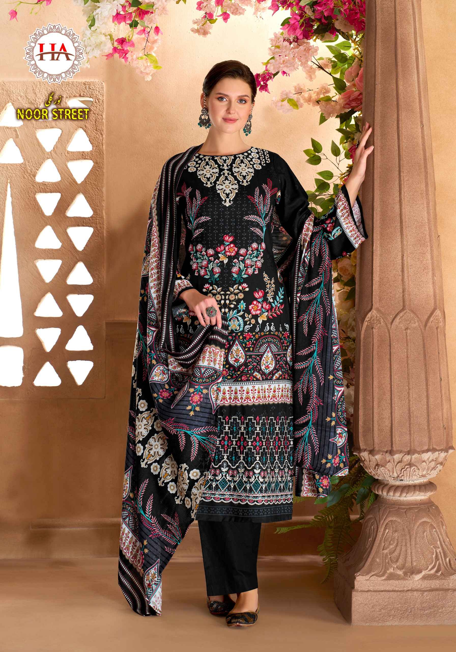 Harshit Fashion Noor Street Viscose Reyon Dress Material 6 pcs Catalogue