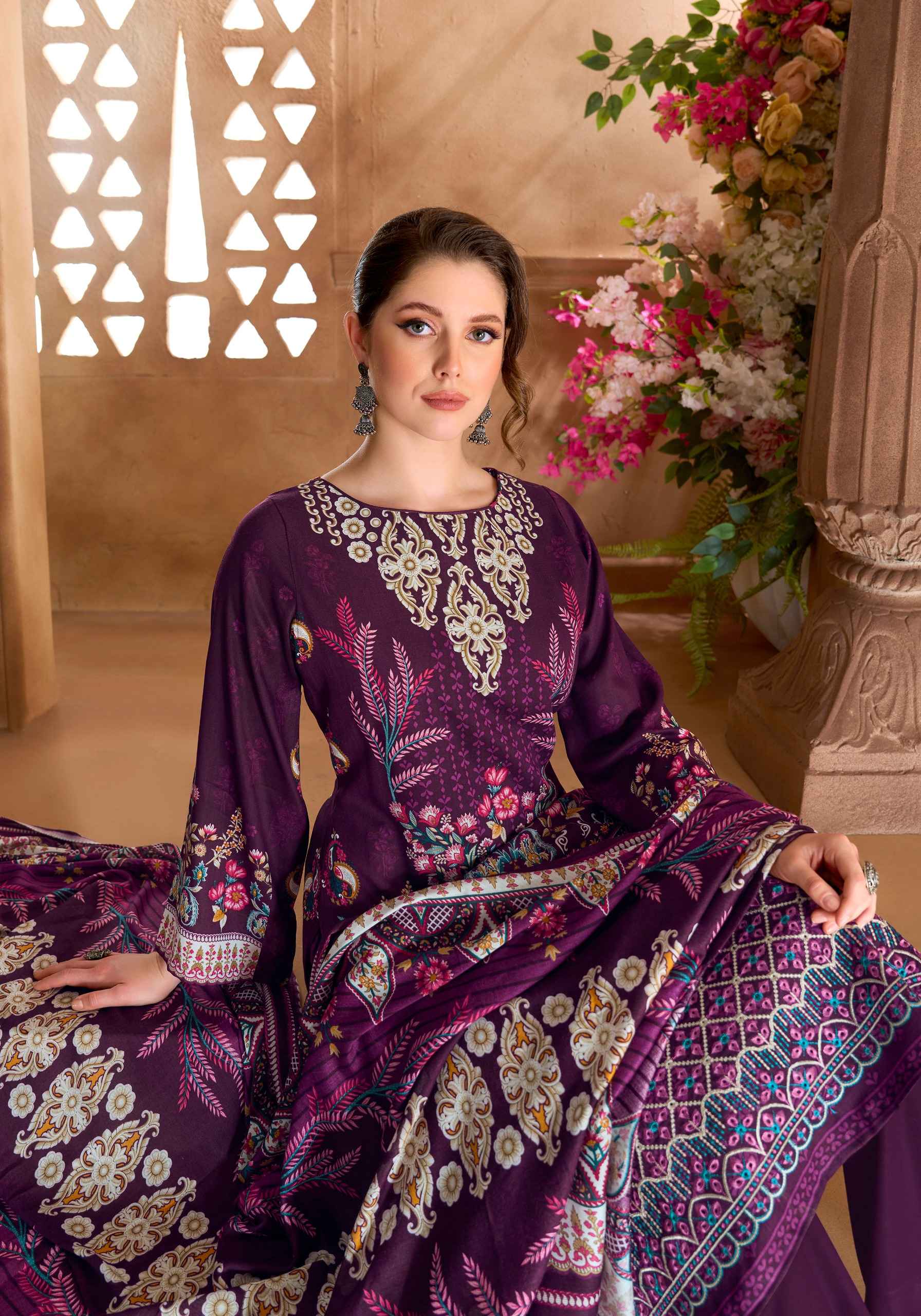 Harshit Fashion Noor Street Viscose Reyon Dress Material 6 pcs Catalogue