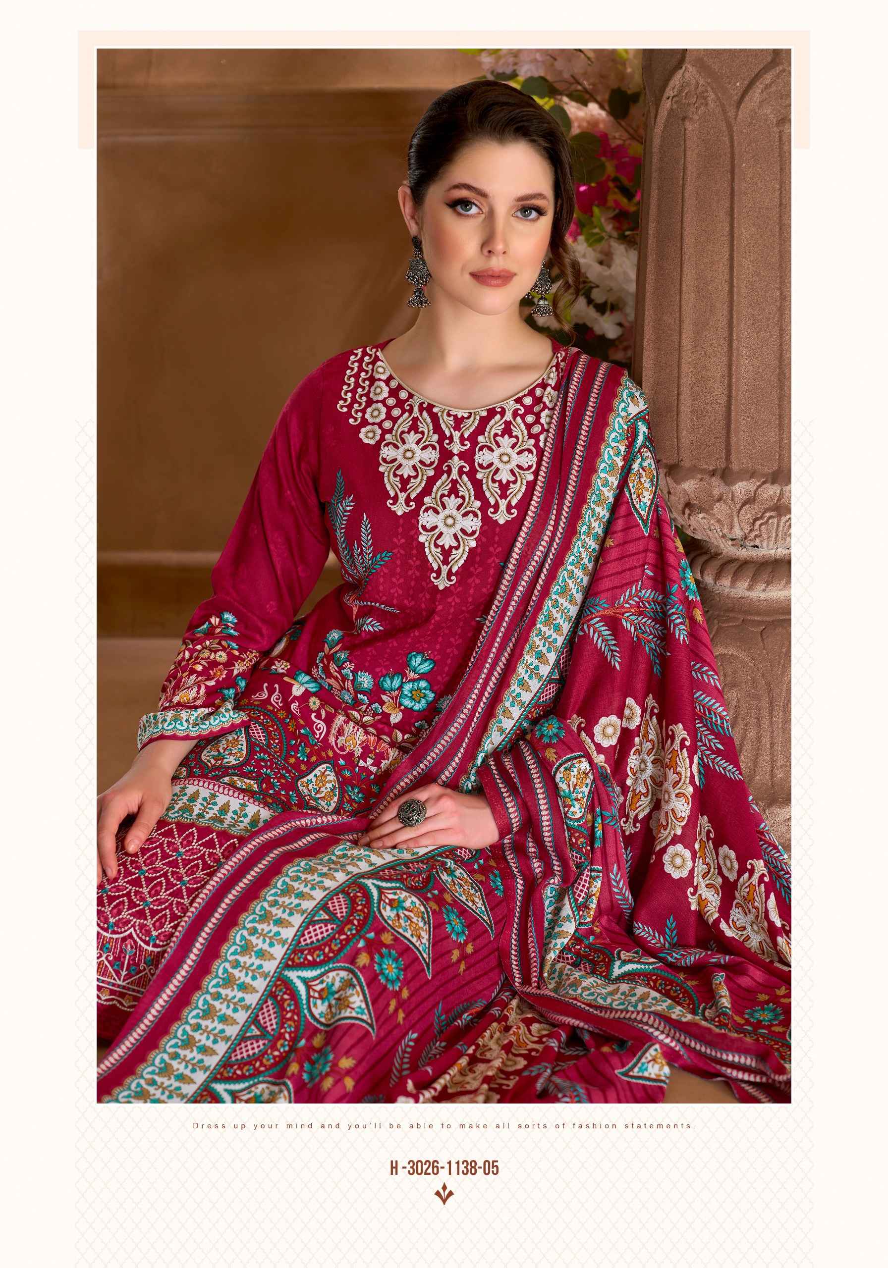 Harshit Fashion Noor Street Viscose Reyon Dress Material 6 pcs Catalogue