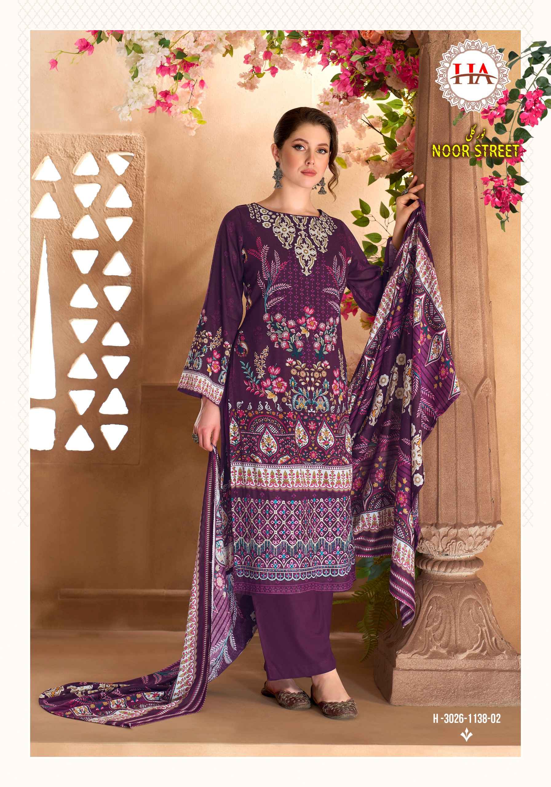 Harshit Fashion Noor Street Viscose Reyon Dress Material 6 pcs Catalogue