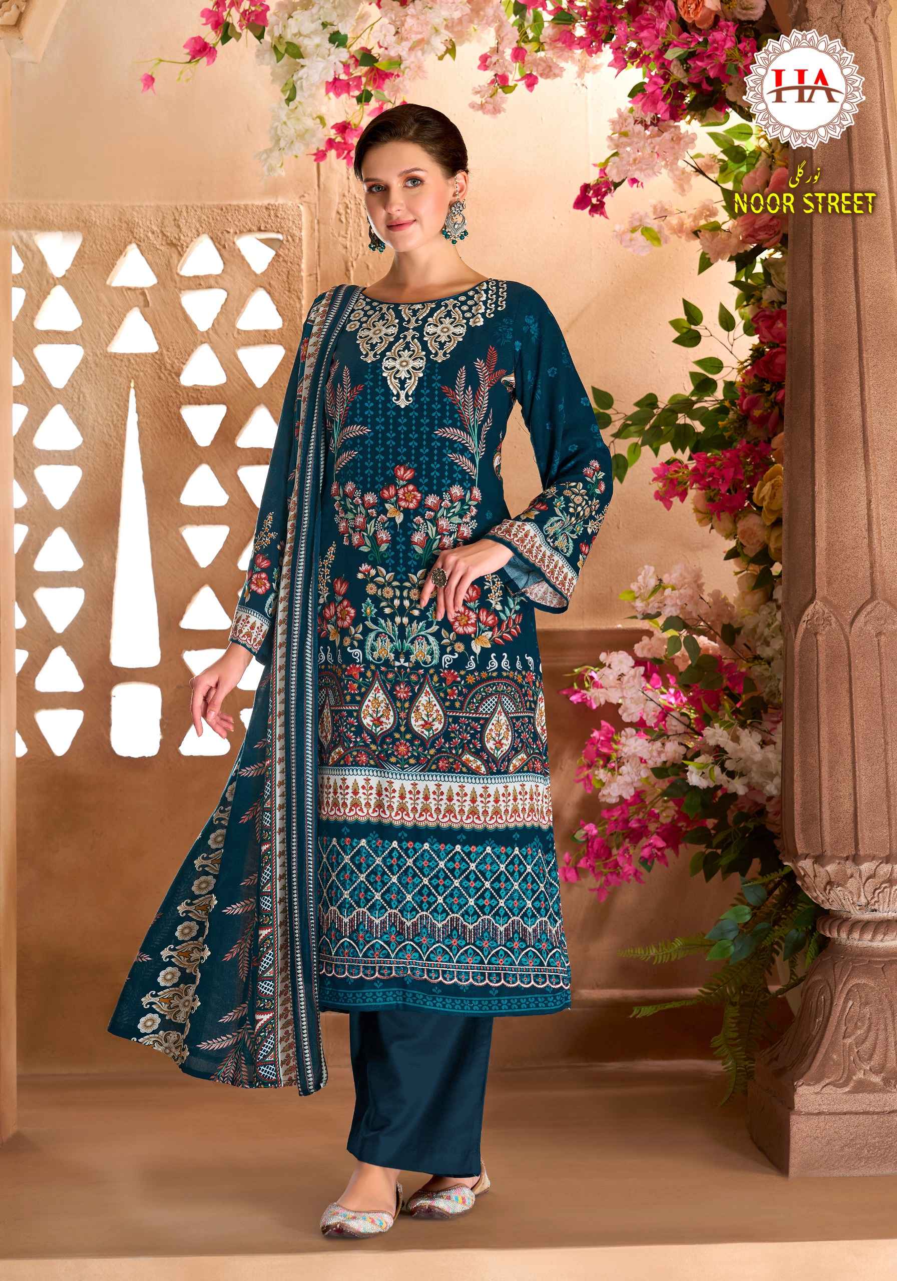 Harshit Fashion Noor Street Viscose Reyon Dress Material 6 pcs Catalogue