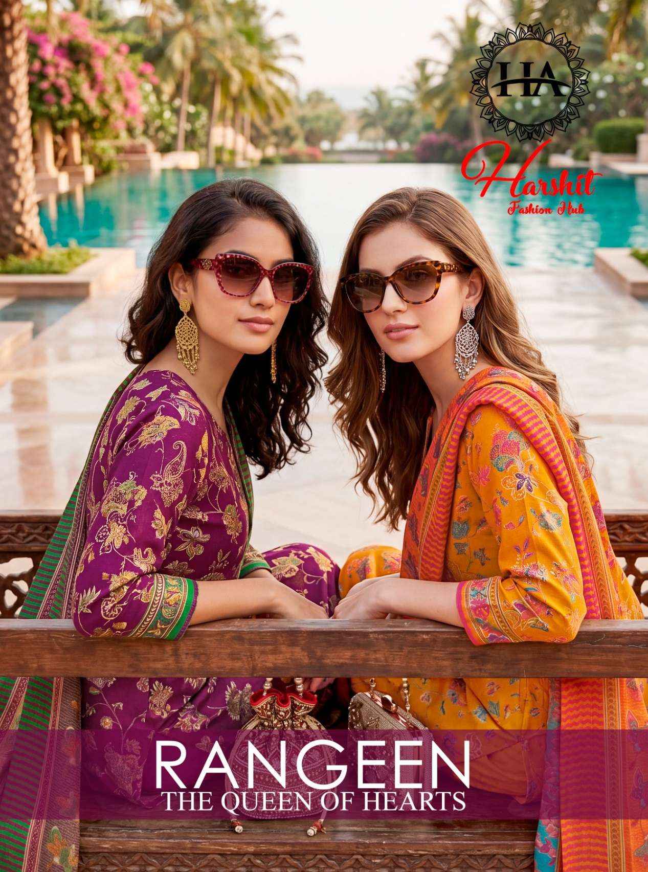 Harshit Fashion Rangeen Jam Cotton Dress Material 6 pcs Catalogue
