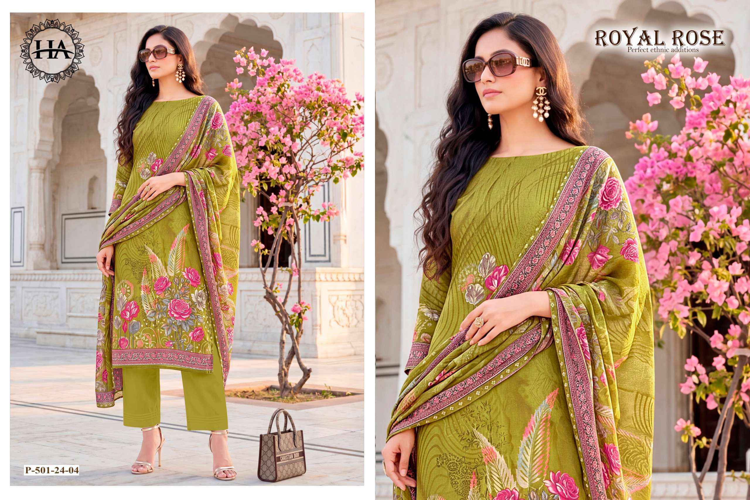Harshit Fashion Royal Rose Jam Cotton Dress Material 4 pcs Catalogue