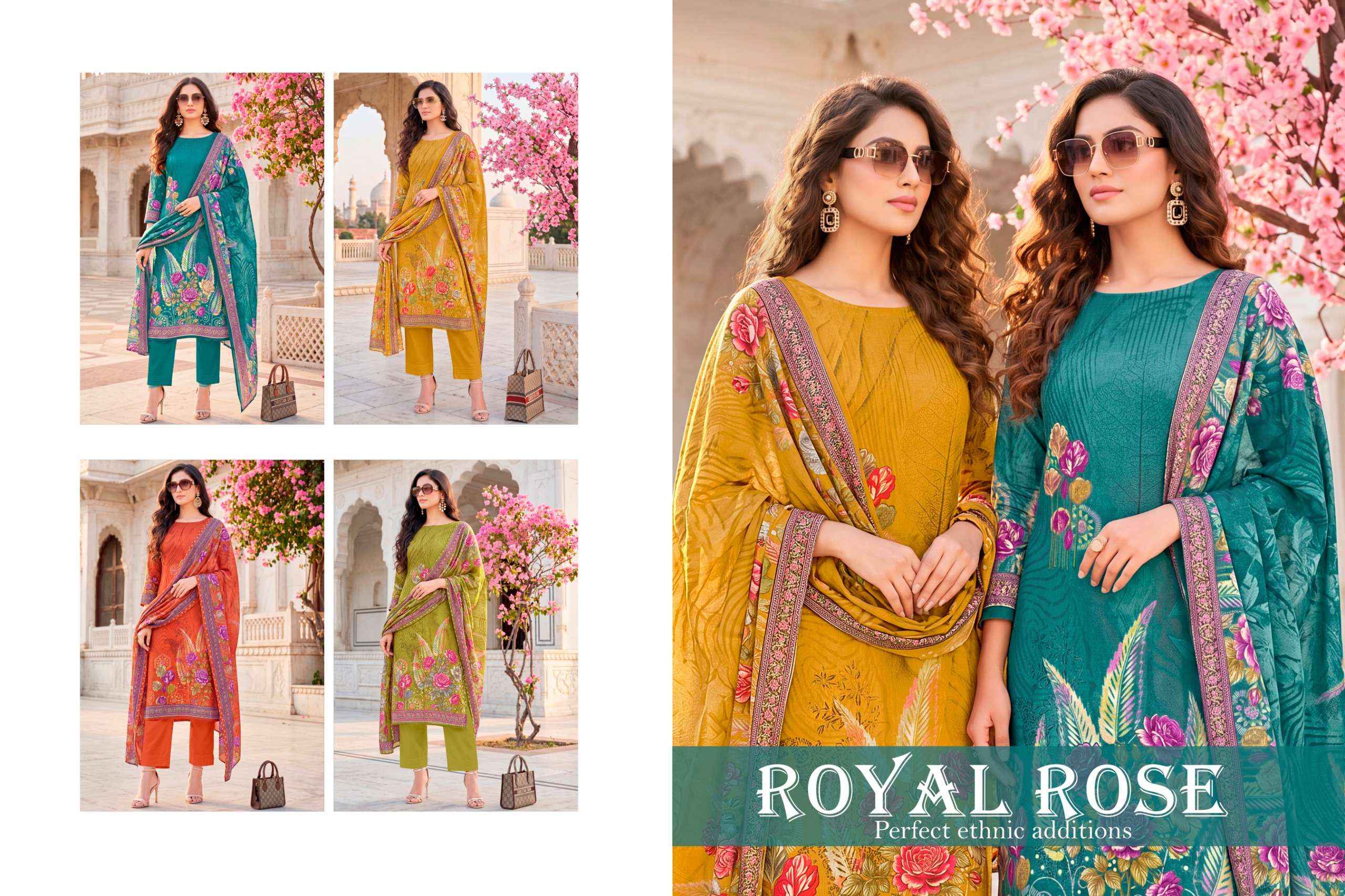 Harshit Fashion Royal Rose Jam Cotton Dress Material 4 pcs Catalogue