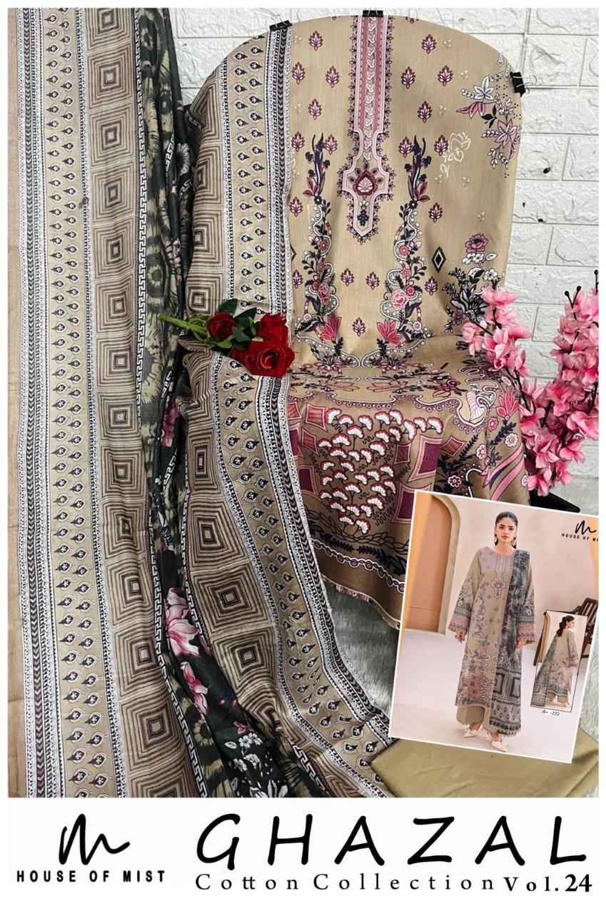House Of Mist Ghazal Cotton Collection Vol 24 Cotton Dress Material 6 pcs Catalogue