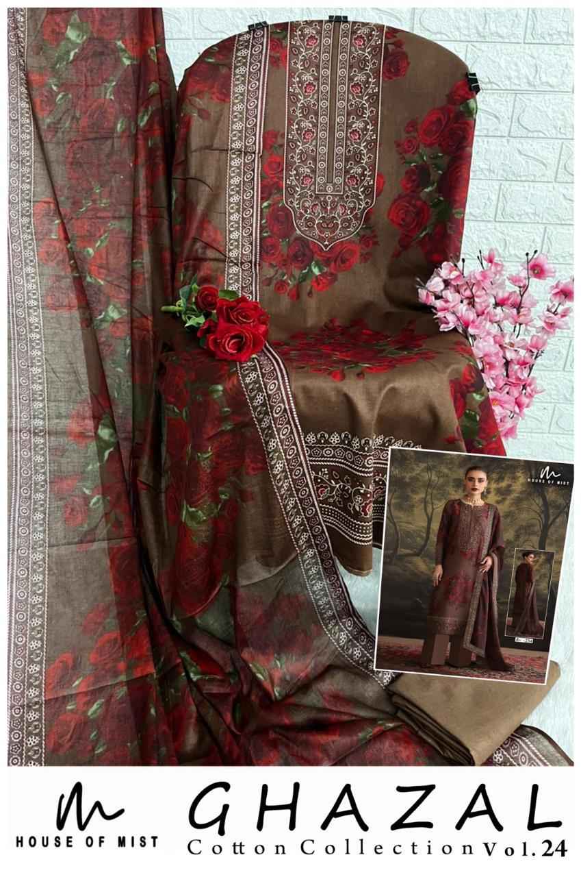 House Of Mist Ghazal Cotton Collection Vol 24 Cotton Dress Material 6 pcs Catalogue