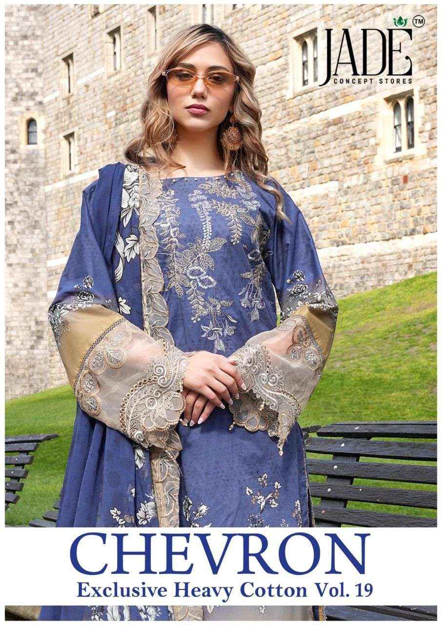 Jade Chevron Vol 19 Readymade Cotton Dress 6 Pc Catalog