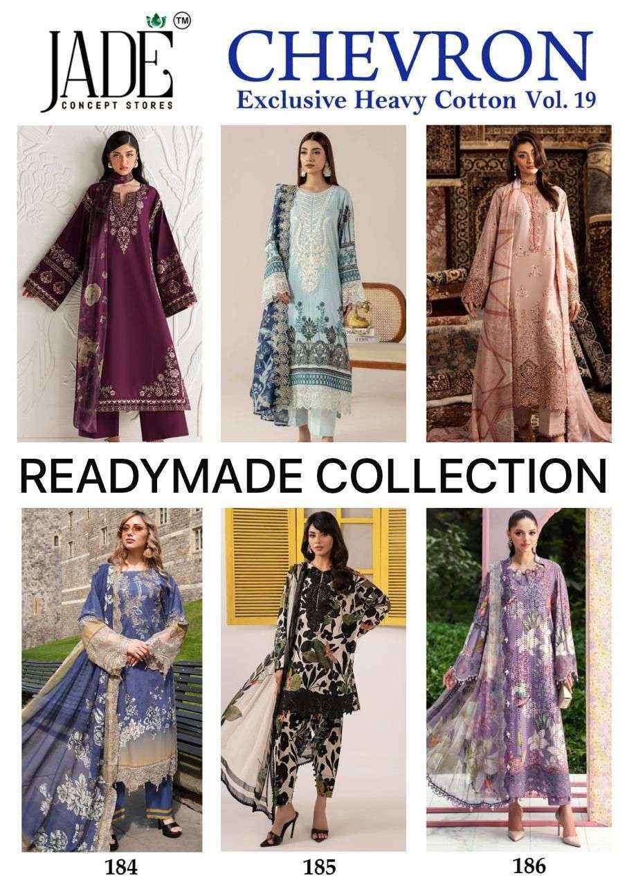 Jade Chevron Vol 19 Readymade Cotton Dress 6 Pc Catalog