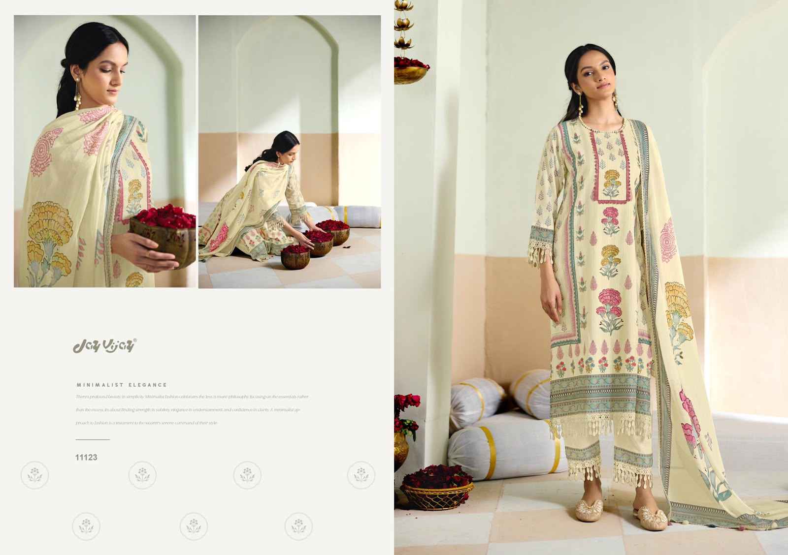 Jay Vijay Pranaya Cotton Dress Material 6 pcs Catalogue