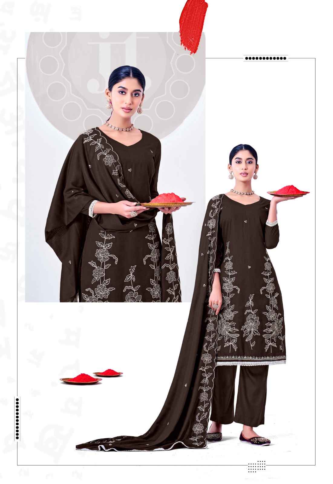 Jt Alina Vol 2 Rayon Dress Material 5 pcs Catalogue