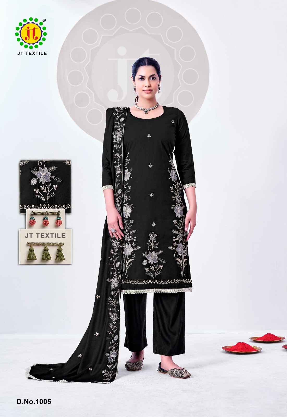 Jt Alina Vol 2 Rayon Dress Material 5 pcs Catalogue
