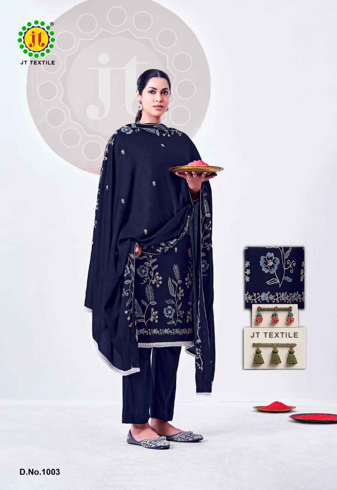 Jt Alina Vol 2 Rayon Dress Material 5 pcs Catalogue